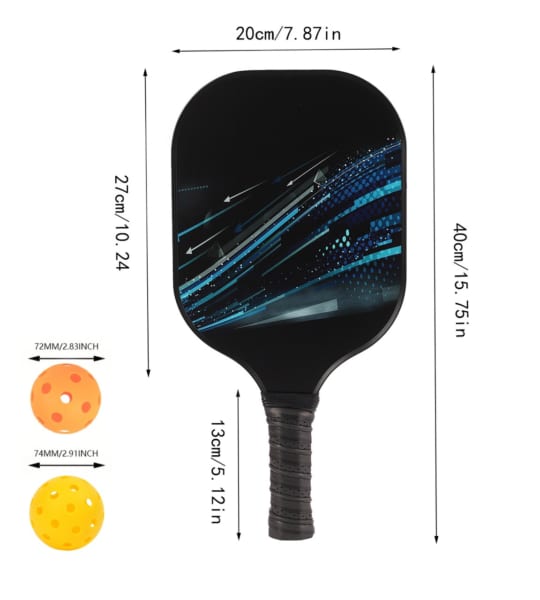 COMBO VỢT PICKLE BALL (2 Vợt 4 bóng)